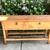 Real heavy wood entryway table with drawers 1 thumbnail