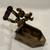 Antique Charcoal Iron Rooster Latch Brass 5 thumbnail