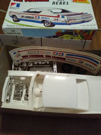 1970 Rebel Machine Jo Han 1/25 model kit, original 1