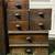 Antique Oak Kitchen Pantry Cabinets with Tiltout Bins Cup Handles 1906 9 thumbnail