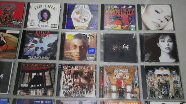 59 CD'S DE RAP DE LOS 90 EN CONDICIÓN PERFECTA (2PAC, DR. DRE, NWA Y MÁS) - $85 (Lakewood)63471261665153121