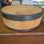 Vintage Wooden Cheese Box With Metal Banding 1 thumbnail