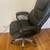 Black Leather Home Office Adjustable Height Computer Table Desk Chair 3 thumbnail