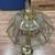 Beveled glass and brass Chandelier 2 thumbnail