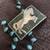 70s Silver & Turquoise Horse Belt Buckle 1 thumbnail