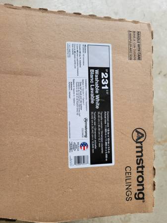 Box of Armstrong 40pcs Ceiling Tiles 1