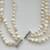 New Never Worn Necklace w/ Three Strands of Freshwater Pearls 2 thumbnail