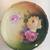 Vintage Collector Plates with Hand Painted Roses 4 thumbnail