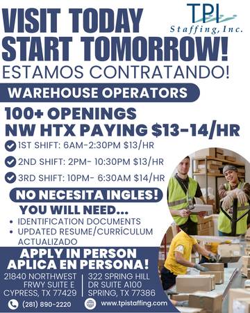 General Warehouse Operators 1
