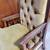 Vintage Victorian Style Avocado Velvet Tufted High Back Armchair 10 thumbnail