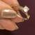 14K Yellow Gold Engagement Ring (Size 7-8) with White Sapphire Stone 1 thumbnail