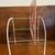 MID-CENTURY MODERN METAL DISH RACK / BOOK or ALBUM SHELF 3 thumbnail