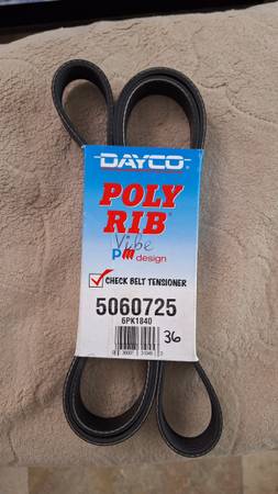 Brand new serpentine belt 2003 Toyota corolla, matrix and Pontiac vibe 1