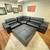 Modern Modular Black 🖤 Leather Sectional w/ Ottoman, + Storage 13 thumbnail
