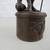 Vintage Art Deco Woman Geese Shepherd Metal Sculpture 11" Tall 4 thumbnail