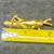 Gold Tone Crystal Eye Grasshopper Brooch Pin 4 thumbnail