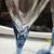 4 Beautiful martini glasses With blue stems 4 thumbnail