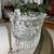 American Clear Cubest Pattern Pedestal Bowl by Homco 6" 7 thumbnail