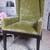 Vintage Anthropologie pair of highback studded chairs 7 thumbnail