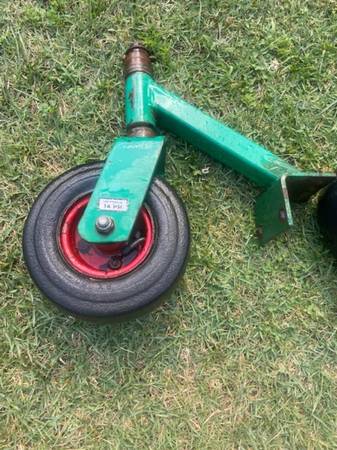 TWO (2) BOBCAT RANSOMES 48 INCH MOWER FRONT FORKS AND WHEELS - $12563440187335683123