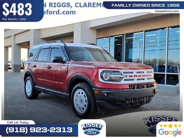 $483/mo - 2024 Ford Bronco Sport Heritage - $33,998 (760 S Lynn Riggs Blvd, Claremore, OK 74017)63469606293379120