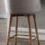 Swivel Barstools, grey upholstery 2 thumbnail
