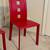 Two Red Leather Dining Chairs 2 thumbnail
