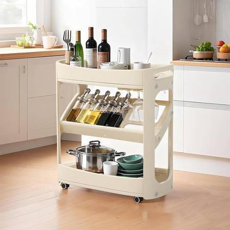 3-Tier Multi Purpose Cart with Wheels (Bar, Kitchen, etc.) 1