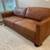 Crate & Barrell Leather Sofa 1 thumbnail