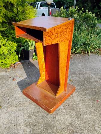 Free Standing Podium-Hand Made-Floor Standing Command Leadership Decal 1