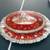 Vintage Pyrex 10” Ruby Red & Clear Etched Pattern Oval Casserole 1 thumbnail