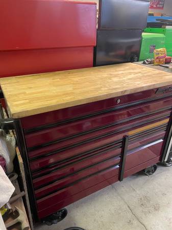 Hardwood tops for Snap on toolboxes or others 1