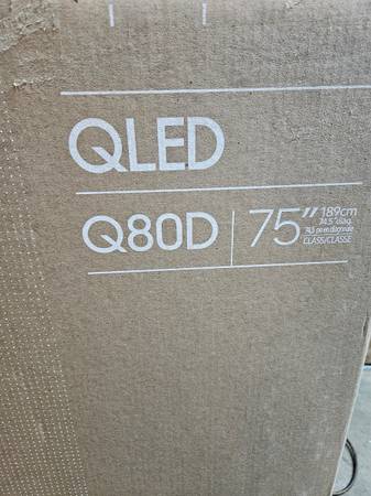 samsung 75 inch q80D series smart tv QLED 1