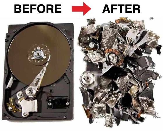 Computer Hard Drive Data Destruction 1