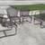 4 Vintage Woodard  Barrel back Patio Cantilever Wrought Iron Chairs 1 thumbnail