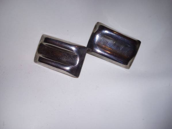 Vintage Textured Sterling Silver Clip On Earrings (2 Pair) - $60 (Madison)63471317657475121