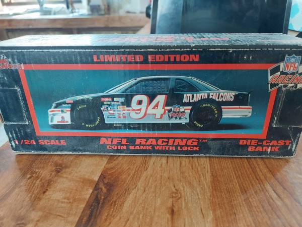 Die-cast Nascar #94 NFL Racing Atlanta Falcons Coin Bank 1