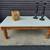 Rustic Pine Coffee Table with White Painted Top. 1 thumbnail
