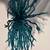 GLITTERED AND SEQUINED BURST ORNAMENT, TURQUOISE (Set of 4) 4 thumbnail