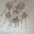 Pink Crystal Chandelier Shabby Chic  Large size 5 bulbs 4 thumbnail