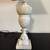Vintage 29” Roman Style Marble 3 Way Table Lamp w/Shade 7 thumbnail