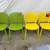 Set of 4 Article Dot Outdoor Stackable Dining Chairs - Citrus Green & Sun Yellow 1 thumbnail