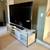 West Elm Zane Media Console – 68” (White, Brass Accents) 3 thumbnail