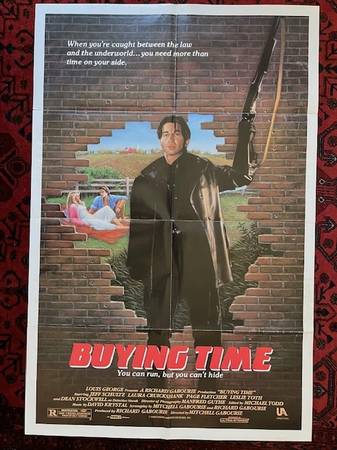 Rare BUYING TIME (1985) 1 sheet Canadian Movie Poster 1