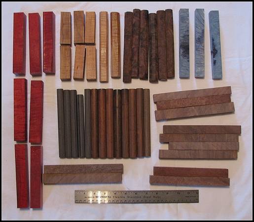 32 STABILIZED & PAKKAWOOD Pen Blanks - $150.00 OBO 1