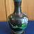 Gorgeous Vintage Chinese Cloisonne Enamel Floral Vase on Wooden Stand 2 thumbnail
