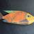 Hand-painted Folk Art Wooden Fish 5 thumbnail