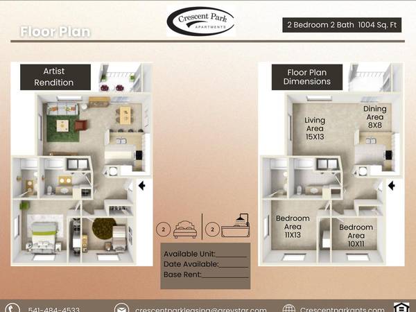$1,875 / 2br - 1004ft2 - Limited availability, don't miss out! Move-in ready! (Crescent Village)63977277342338121
