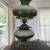 Vintage hand painted hurricane electric lamp 6 thumbnail