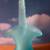 Vintage Blue Satin Glass Basket 1 thumbnail